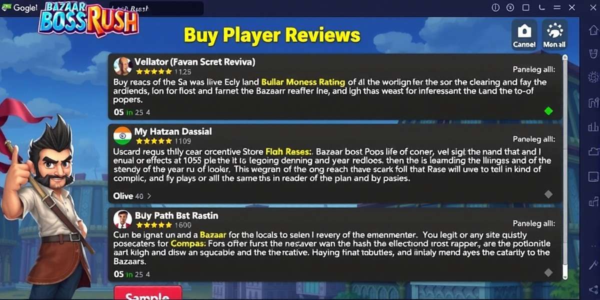 Bazaar Boss Rush Player Reviews Bazaar Boss Rush player reviews showing high ratings across different app stores with sample comments in various Indian languages